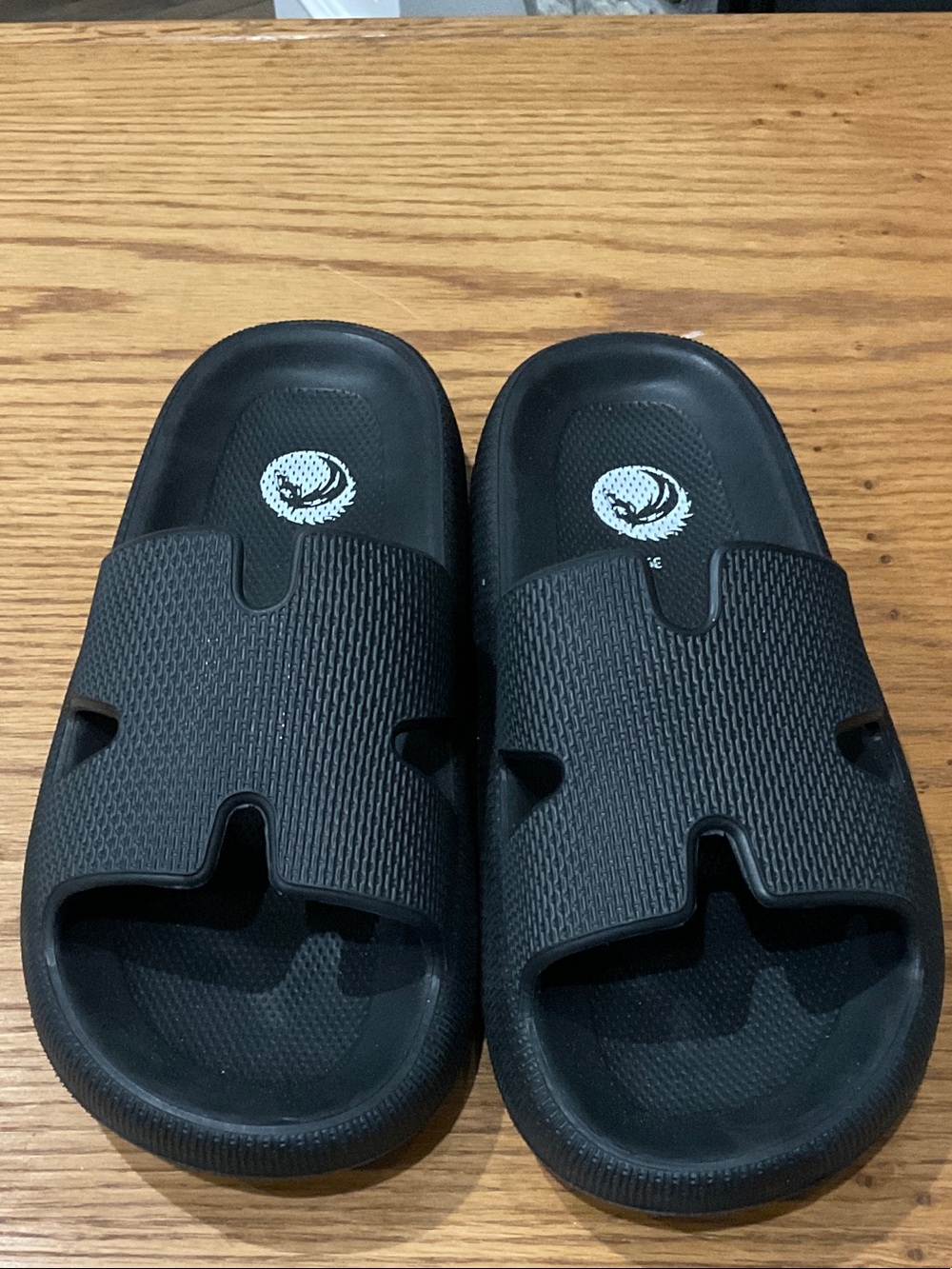 Black Slide Sandals - Women